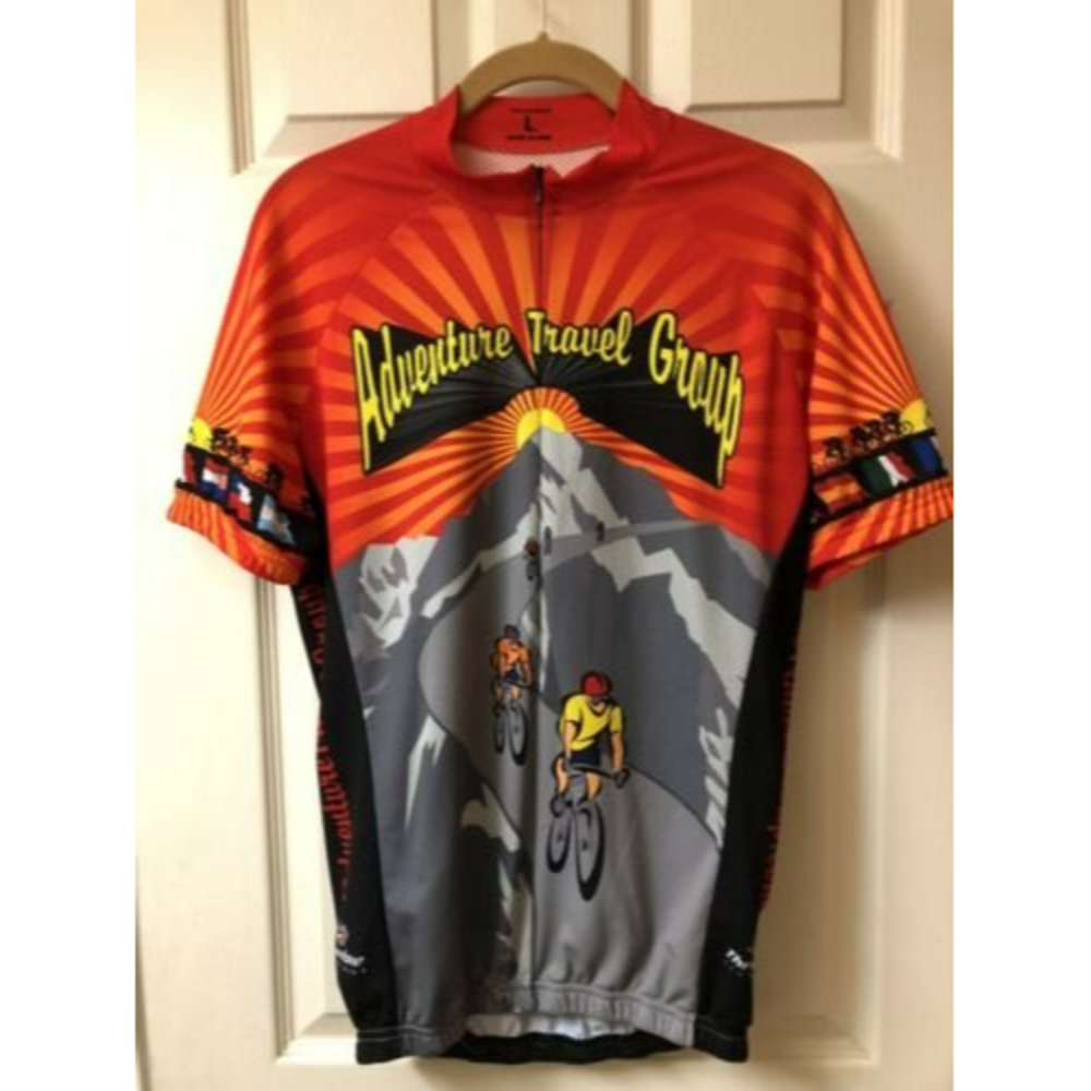 Adventure Travel Group Cycling Jersey Men’s Large.Threeface Sports Made In Italy